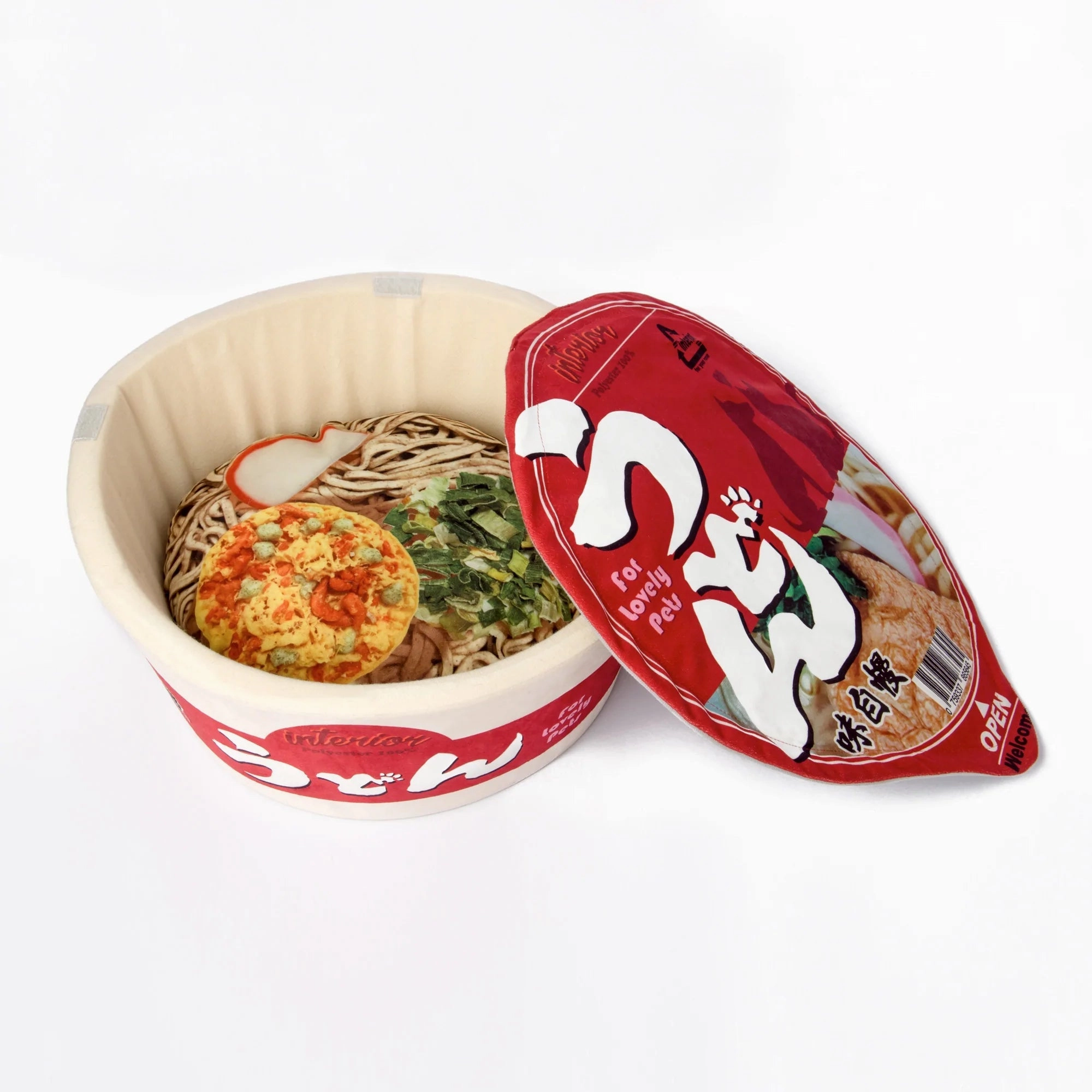 Kashima Tonkotsu Ramen Noodles Bed For Dogs & Cats (Green)