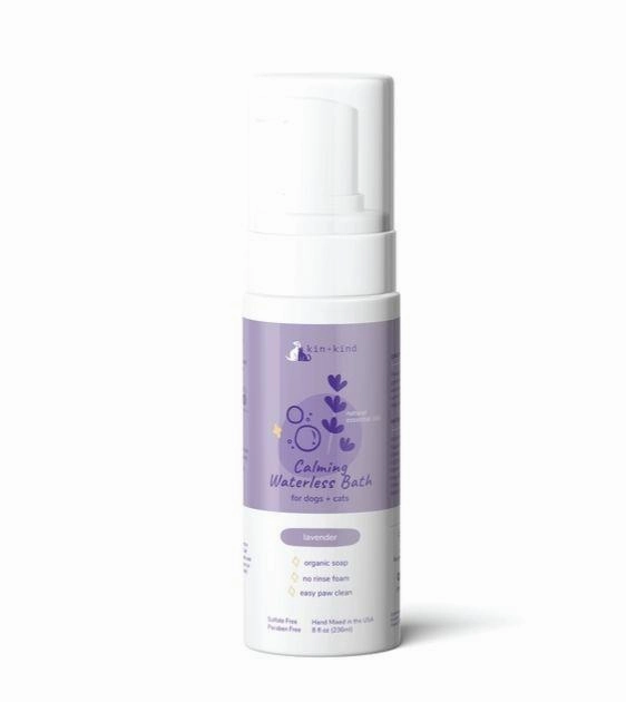 Kin Kind Calming Lavender Waterless Bath for Dogs & Cats dog shampoo,bathing supplies