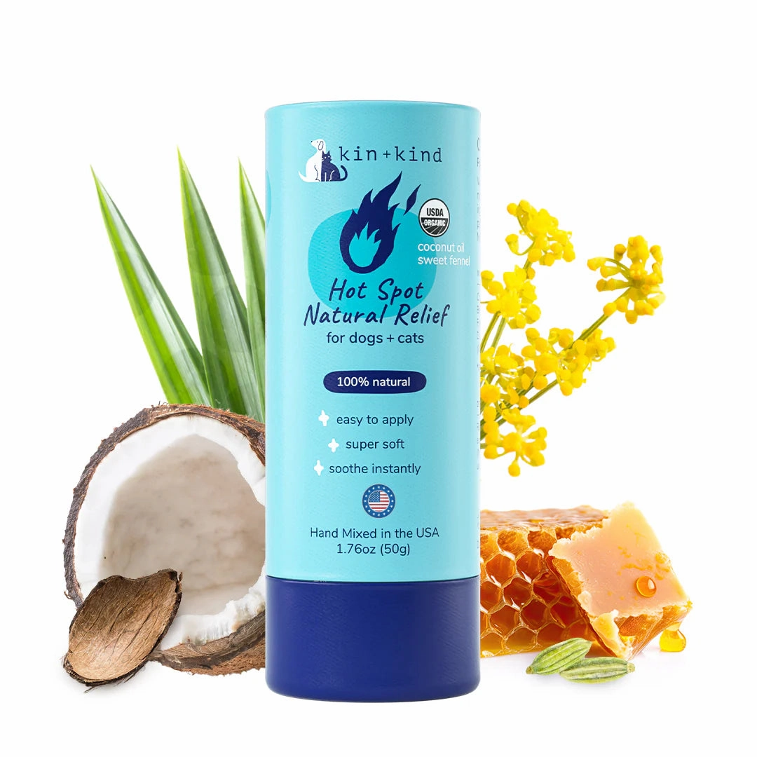 Kin Kind Organic Hot Spot Natural Relief Stick for Dogs & Cats