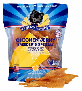 Kona's Chips Chicken Jerky 4oz Bag