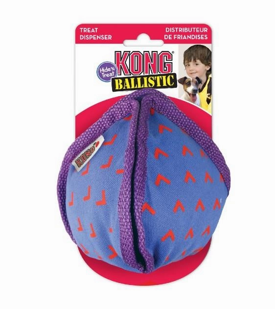 Kong Ballistic Hide n Treat Dog Toy (Assorted Colours)