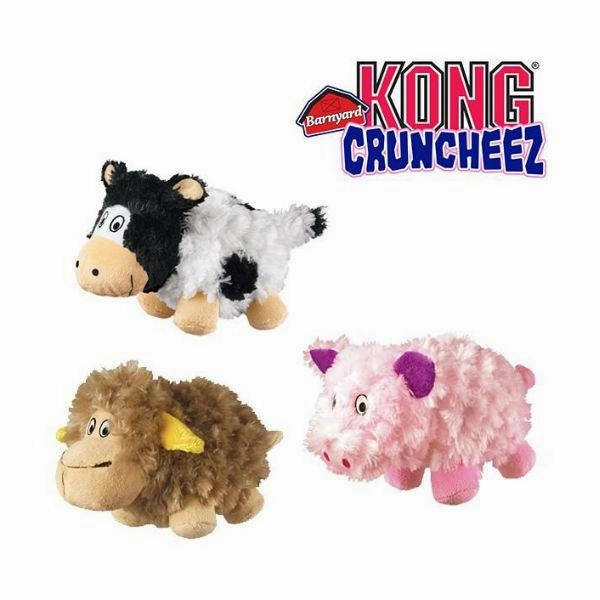Kong Barnyard Cruncheez Cow Dog Toy
