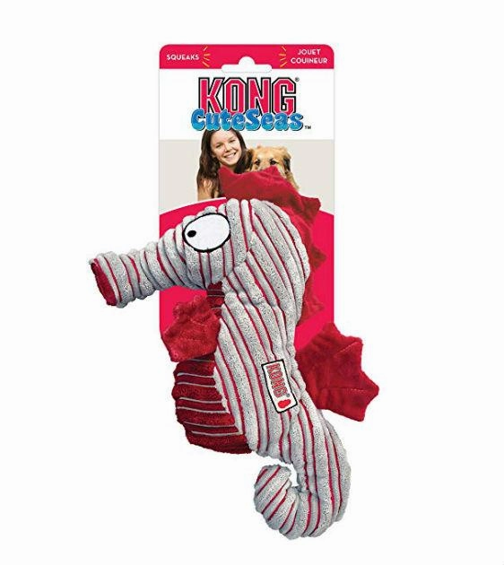 Kong Cuteseas Seahorse Plush Dog Toy