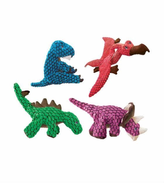 Kong Dynos Blue T-Rex Dog Toy