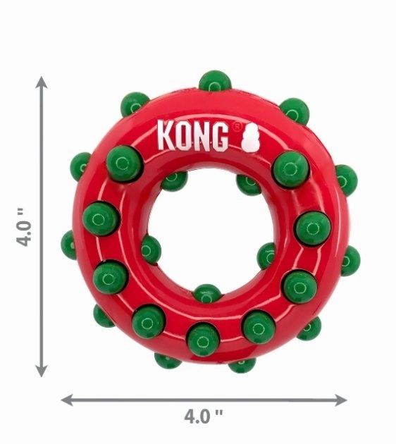 Kong Holiday Dotz Ring Dog Toy