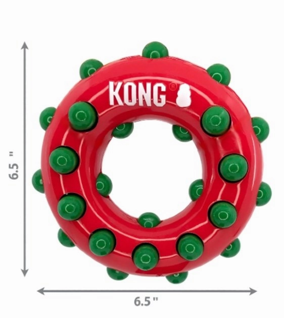 Kong Holiday Dotz Ring Dog Toy