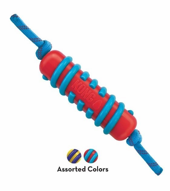 Kong Jaxx Brights Stick with Rope Dog Toy (Assorted Colors)