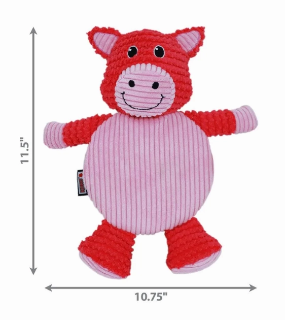 Kong Low Stuff Pig Crackle Tummiez Dog Toy