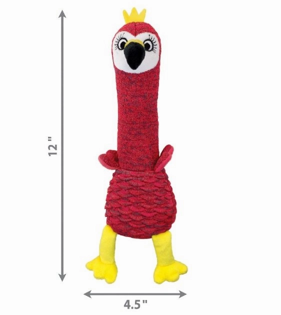 Kong Shakers Cuckoos Plush Dog Toy (Assorted Colors)