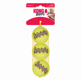Kong Squeakair Ball 3pk for Medium Dogs fetch toy,dog ball