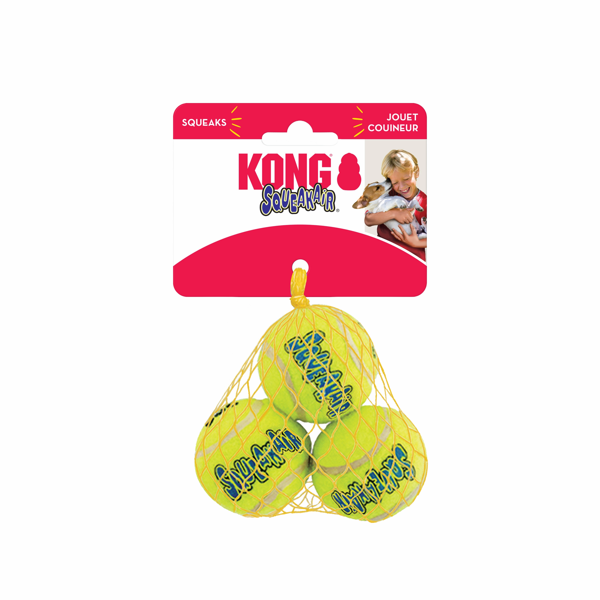 Kong Squeakair Ball 3pk for Small Dogs fetch toy,dog ball