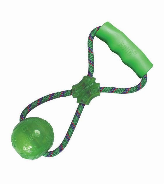 Kong Squeezz Ball with Handle Dog Toy large breed food,big dog food