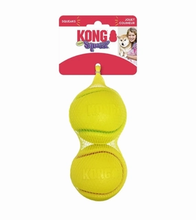 Kong Squeezz Tennis Ball Dog Toy (Assorted Colour 2pc Bundle) pet souvenir,gift item