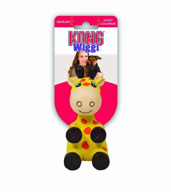 Kong Wiggi Giraffe Dog Toy wet dog food,moist dog food