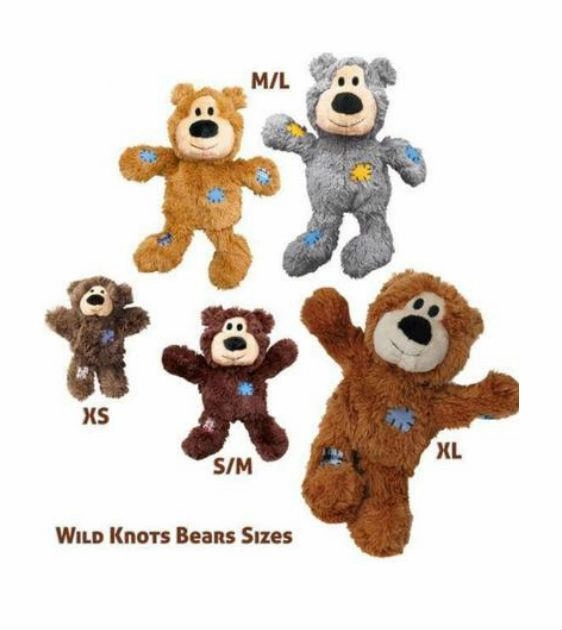 Kong Wild Knots Bear Dog Toy (Assorted Colours)