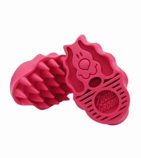 Kong ZoomGroom Dog Brush (Raspberry) pet housekeeping,dog mess kit