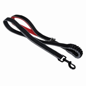 Kurgo Springback Leash 30" Black dog bow tie,pet bandana,dog scarf