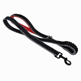 Kurgo Springback Leash 48" Black dog bow tie,pet bandana,dog scarf