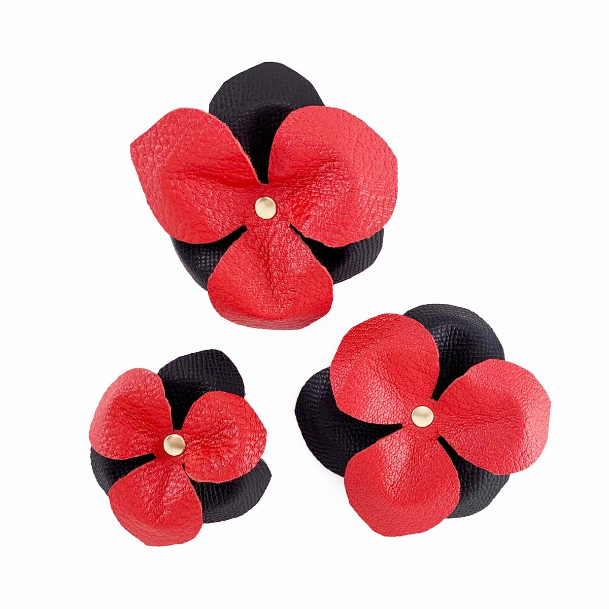 Lambert Classic Combo Leather Dog Flowerette Slider