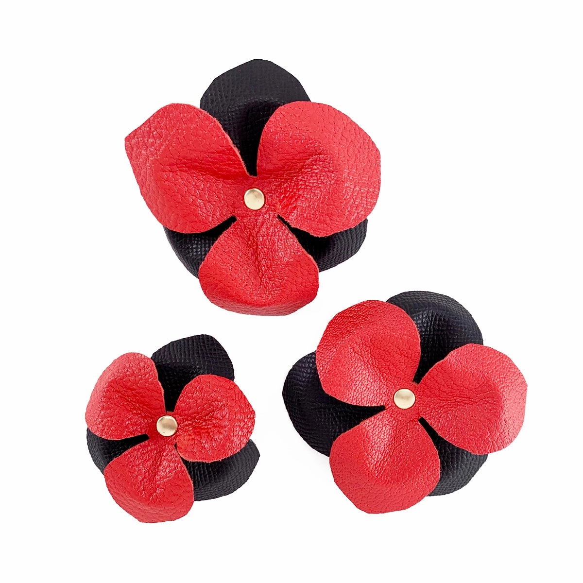 Lambert Classic Combo Leather Dog Flowerette Slider