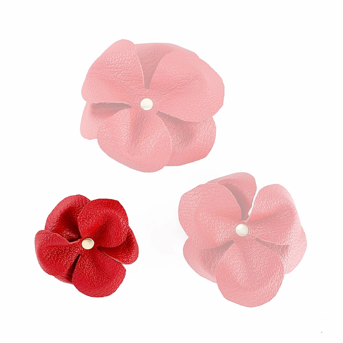 Lambert Classic Leather Dog Flowerette Slider Cayenne