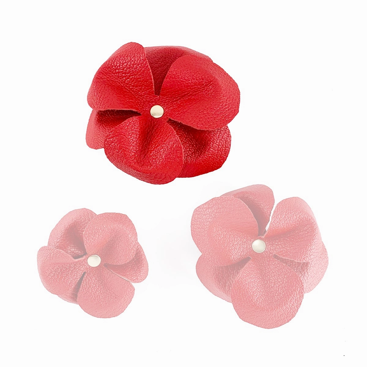 Lambert Classic Leather Dog Flowerette Slider Cayenne