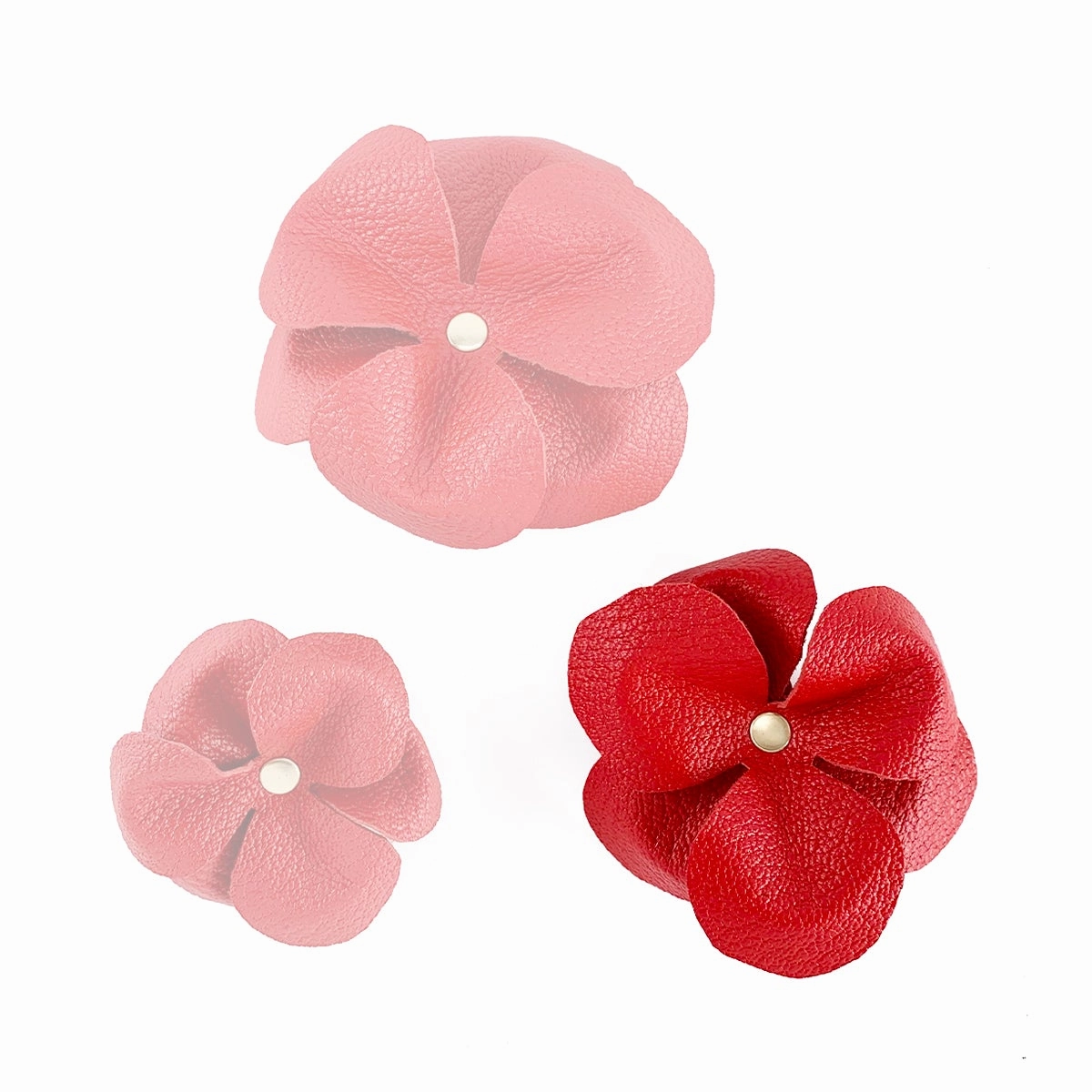 Lambert Classic Leather Dog Flowerette Slider Cayenne