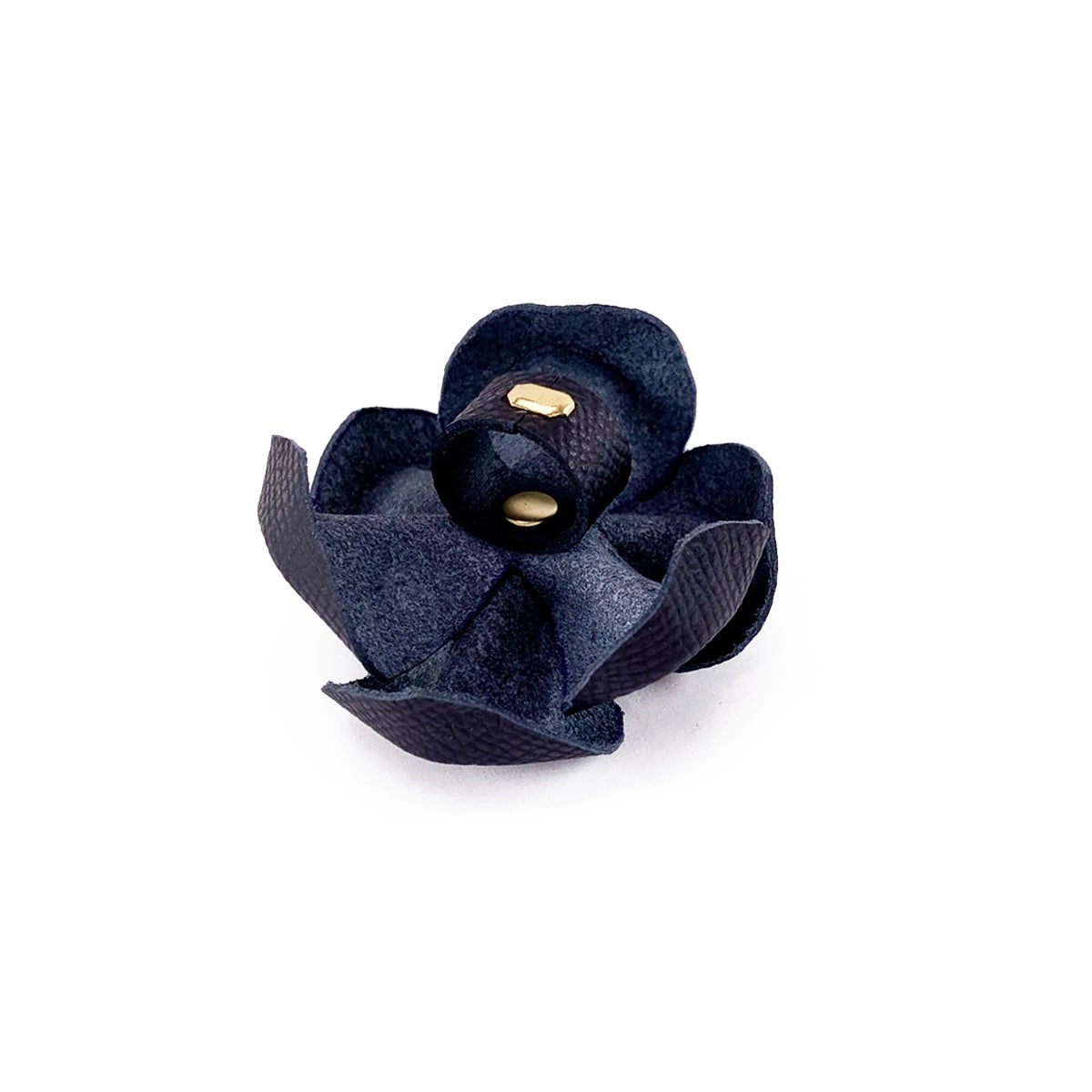 Lambert Classic Leather Dog Flowerette Slider Onyx