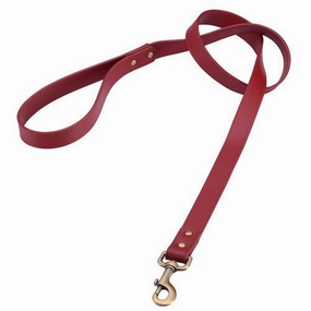 Leather Dog Leash Red dog mobility,outdoor pet aid