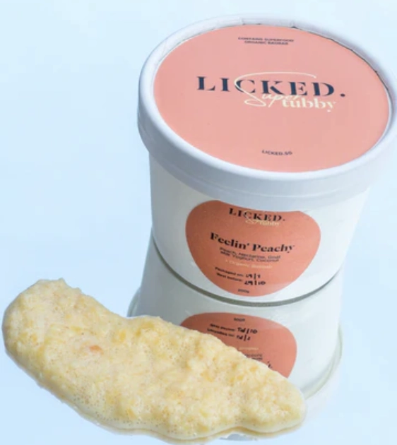 Licked Super Tubby Froyo Frozen Dog Treats (Feelin Peachy)