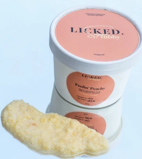 Licked Super Tubby Froyo Frozen Dog Treats (Feelin Peachy) raw dog food,fresh pet meals