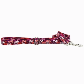 Love Graffiti Red EarthStyle Dog Leash dog mobility,outdoor pet aid