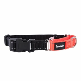 Loyal.D Buckle Martingale Reflective Dog Collar dog charms,dog ID