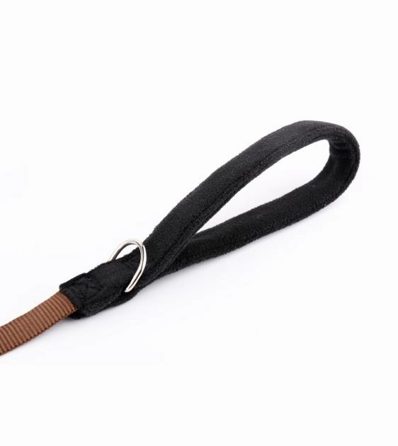 Loyal.D Fix.D Comfort Black Dog Leash (Fleece Handle)