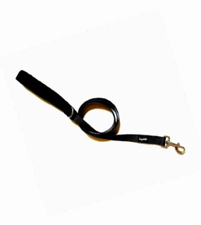 Loyal.D Fix.D Comfort Black Dog Leash (Fleece Handle)