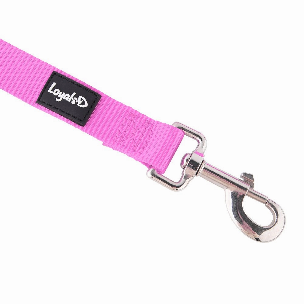 Loyal.D Fix.D Comfort Hot Pink Dog Leash (Neoprene Handle)