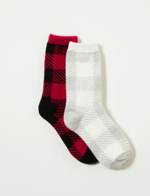 Lucky Brand Buffalo Plaid Cozy Sock Pack Multi Lucky Brand