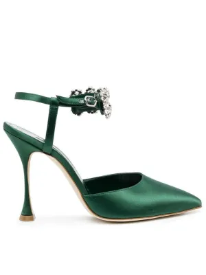 Mabina 105 Silk Pumps Shoes_Manolo-Blahnik