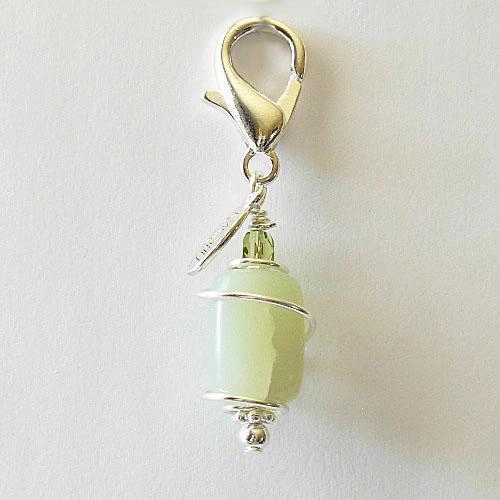 Magnesite Healing Dog Collar Charm 1 Pawmulet