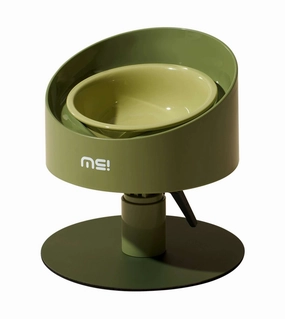 makesure Adjustable Height Angled Ceramic Feeder (Green) dog nutrition,healthy dog food