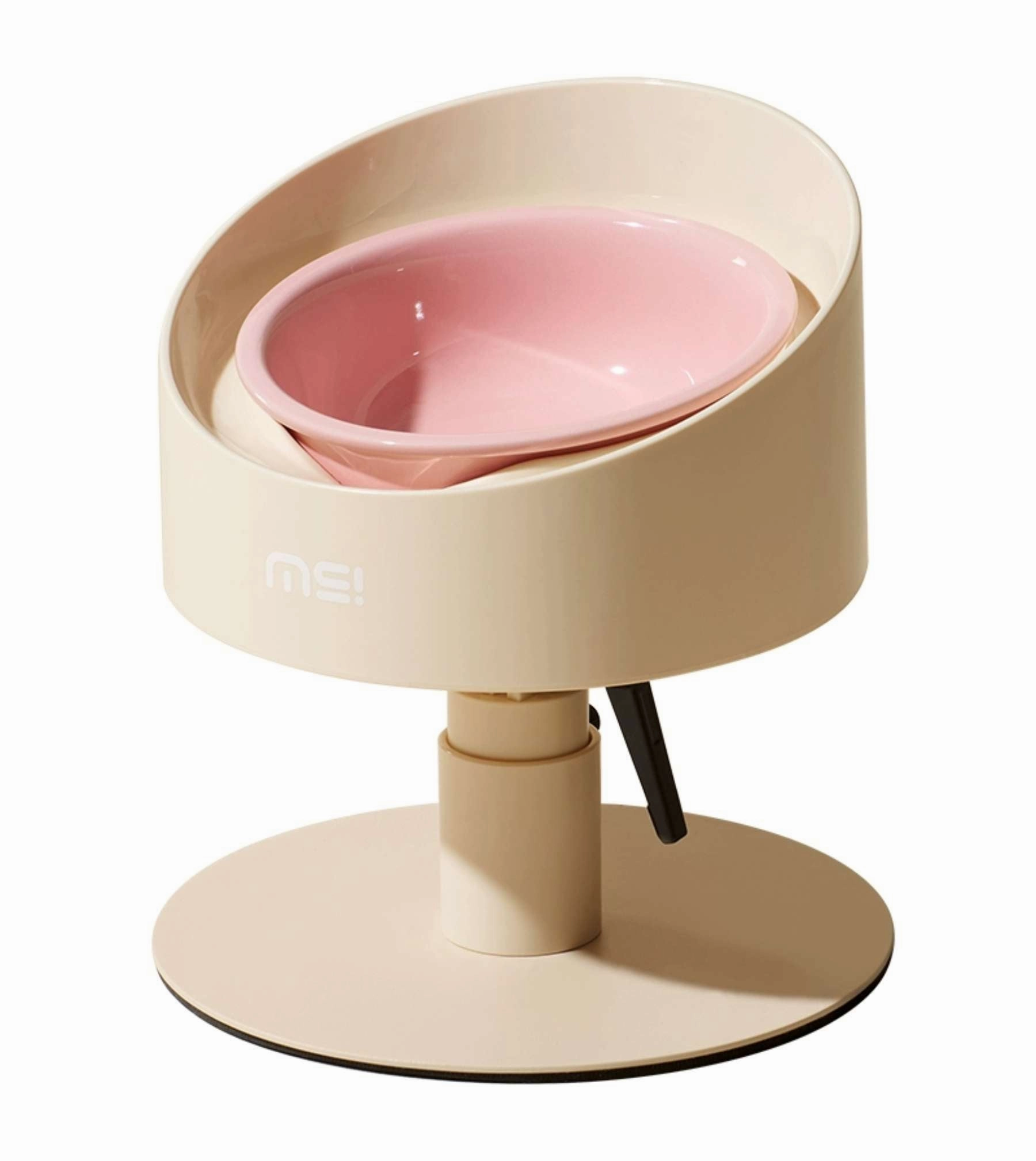 makesure Adjustable Height Angled Ceramic Feeder (Pink) dog nutrition,healthy dog food