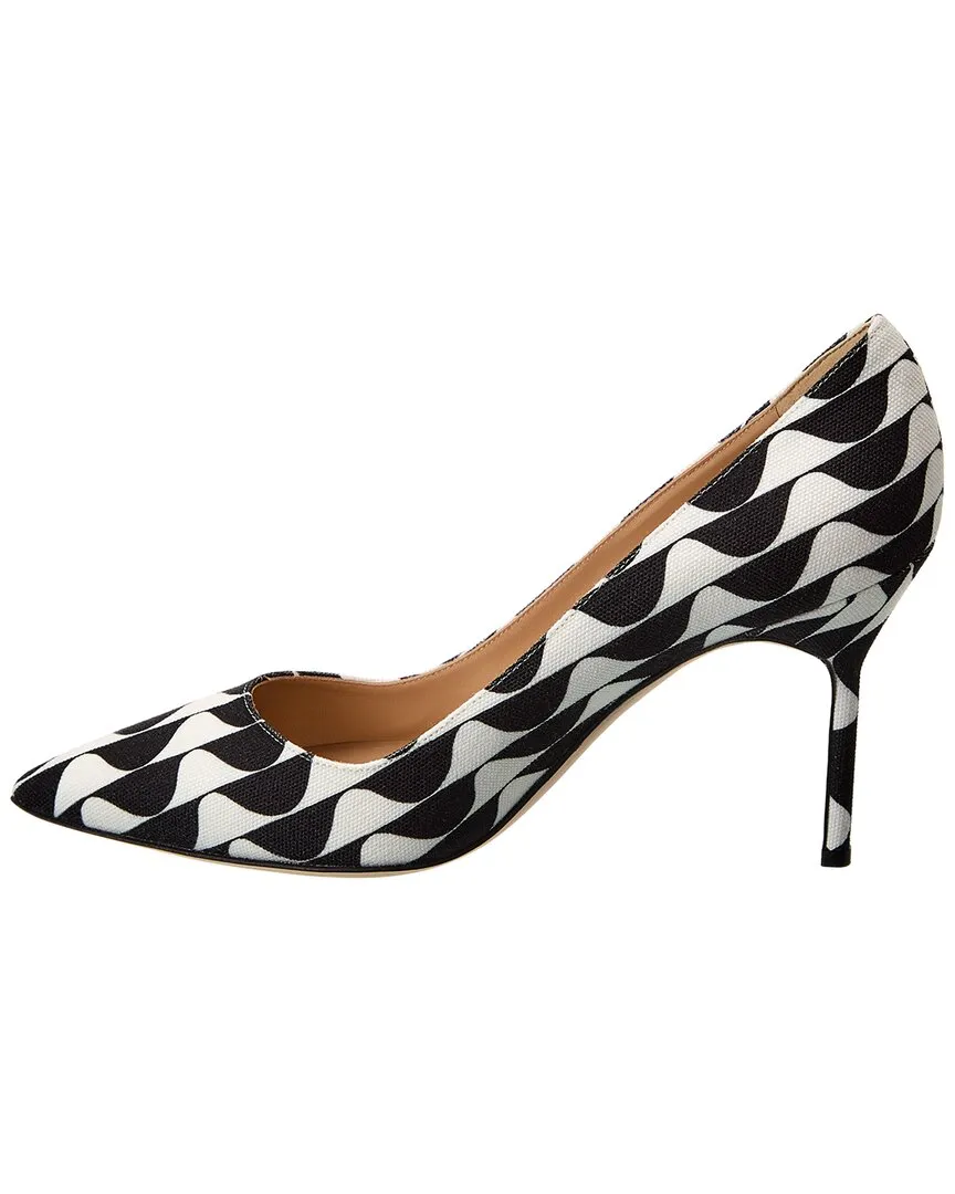 Manolo Blahnik BB 90 Canvas Pump Shoes_Manolo-Blahnik