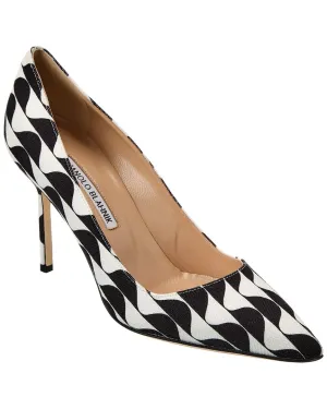 Manolo Blahnik BB 90 Canvas Pump Shoes_Manolo-Blahnik