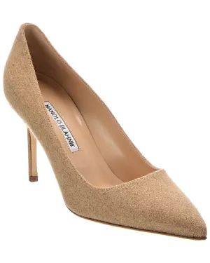 Manolo Blahnik BB 90 Flannel Pump Shoes_Manolo-Blahnik