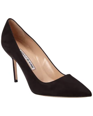 Manolo Blahnik BB 90 Suede Pump Shoes_Manolo-Blahnik