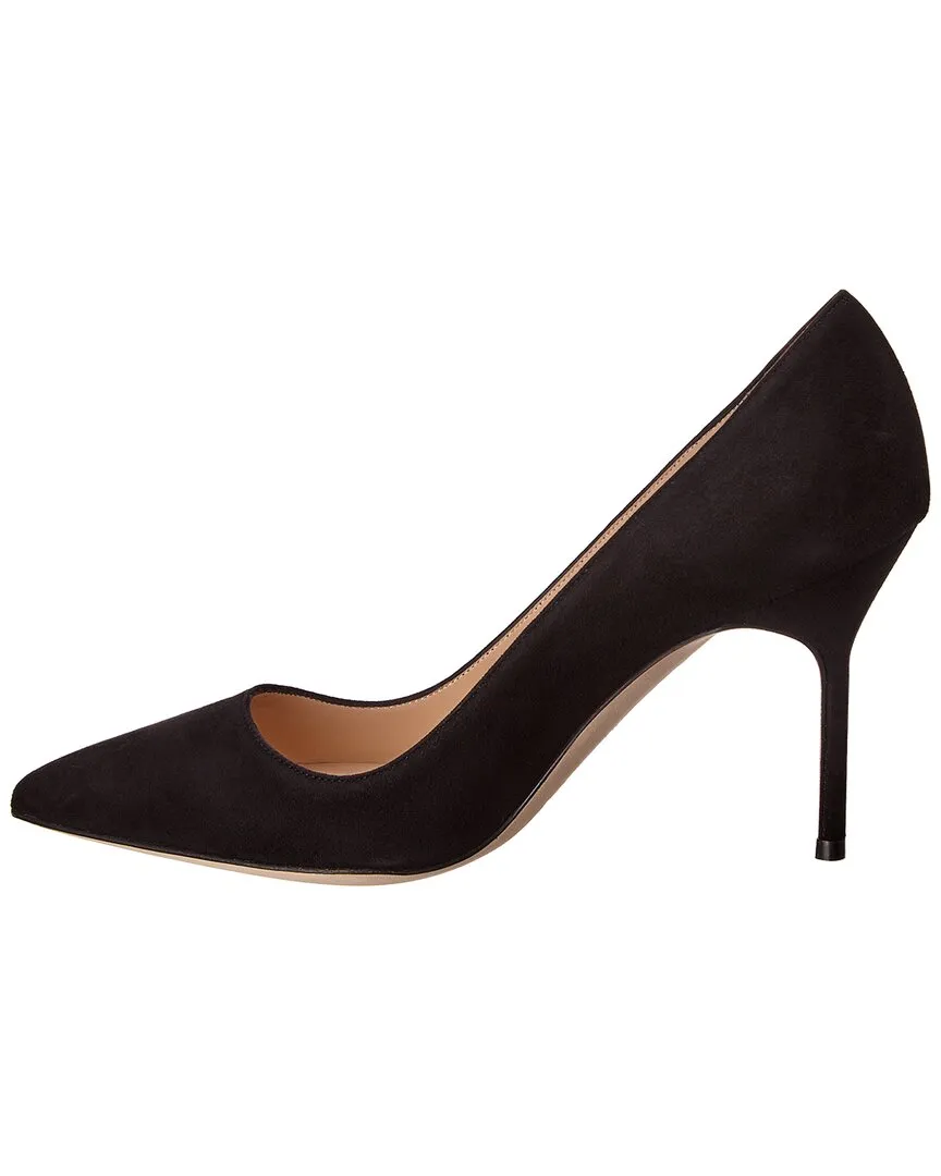 Manolo Blahnik BB 90 Suede Pump Shoes_Manolo-Blahnik