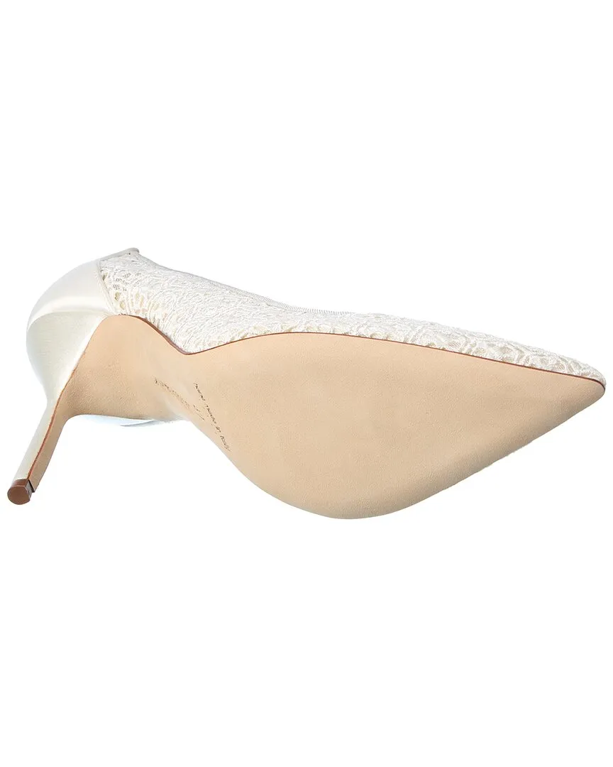 Manolo Blahnik BBLA 105 Lace & Satin Pump Shoes_Manolo-Blahnik