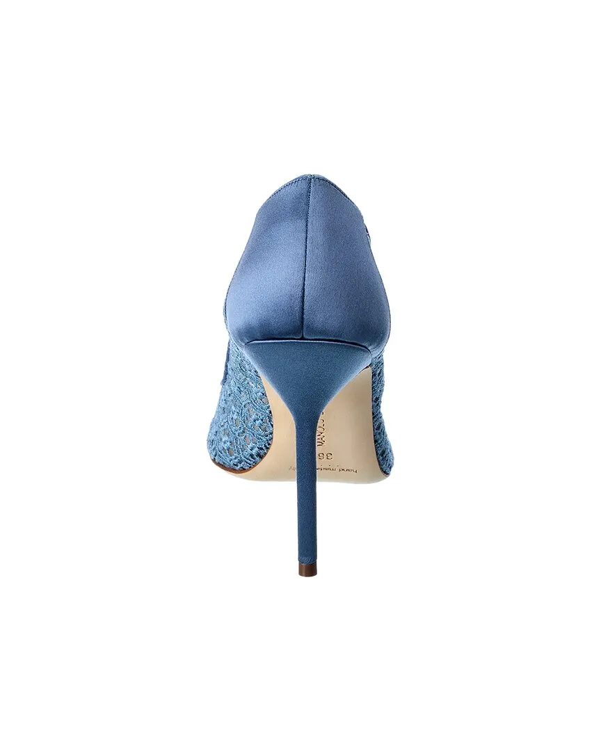 Manolo Blahnik BBLA 105 Lace & Satin Pump Shoes_Manolo-Blahnik