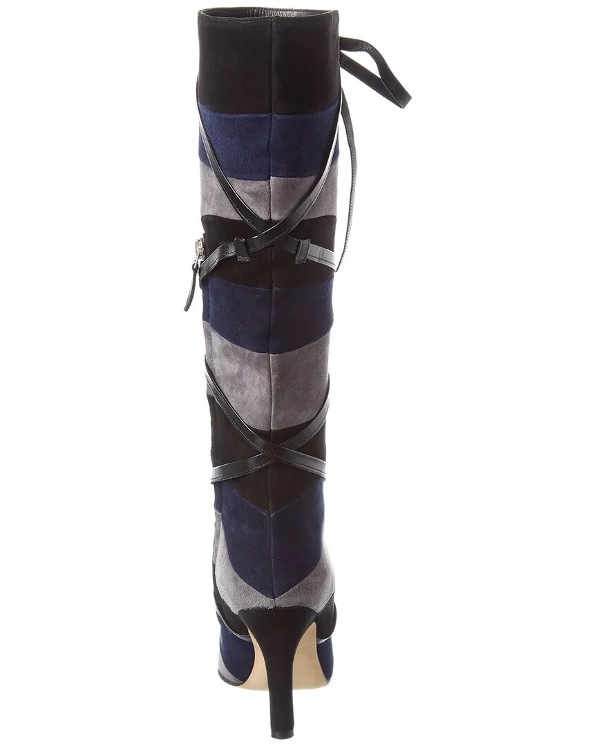 Manolo Blahnik Borneo 105 Suede Knee-High Boot Shoes_Manolo-Blahnik