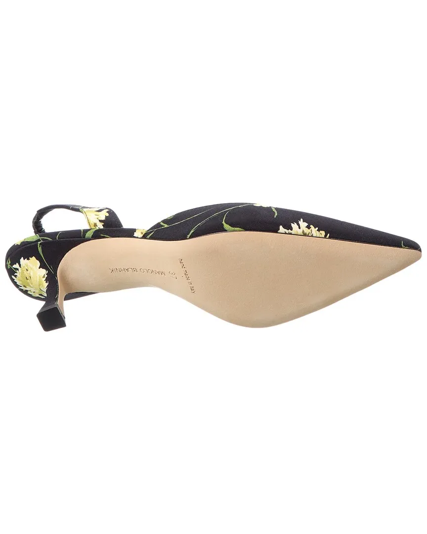 Manolo Blahnik Carolyne 70 Satin Slingback Pump Shoes_Manolo-Blahnik